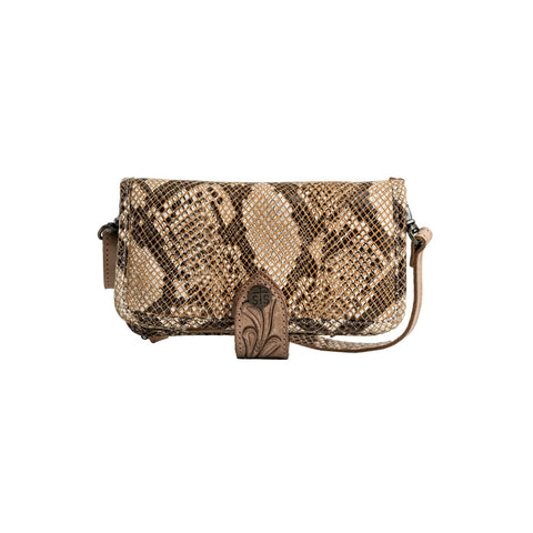 STS Ranchwear Stella Crossbody Wallet Ladies Leather Python Print
