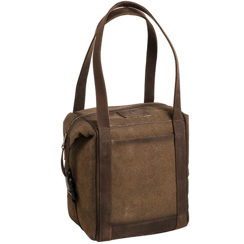 STS Ranchwear Unisex Trailblazer Lunch Bag Brown Canvas/Leather Cooler