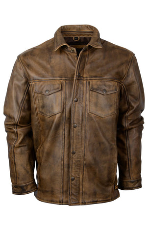 STS Ranchwear Mens Ranch Hand Brush Leather Leather Jacket