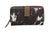 STS Ranchwear Womens Chelsea Distressed Brown Cowhide Zip Around Wallet
