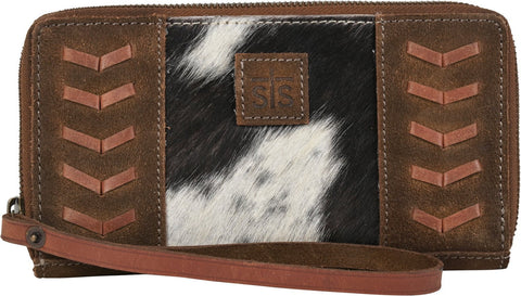 STS Ranchwear Womens Saddle Tramp Bentley Brown Leather Zip Around Wallet