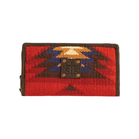 STS Ranchwear Womens Crimson Sun Multi-Color Leather Bifold Wallet