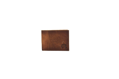 STS Ranchwear Mens Tucson II Rich Tan Leather Bifold Wallet
