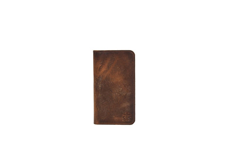 STS Ranchwear Mens Tucson Rich Tan Leather Checkbook Wallet