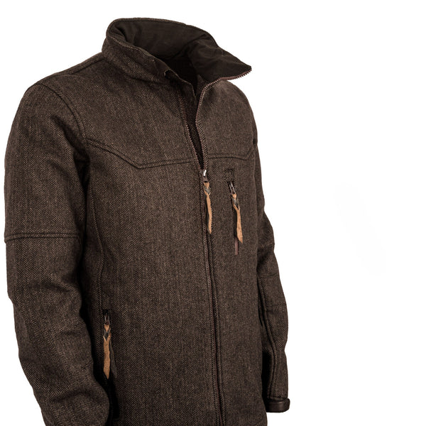 STS Ranchwear Mens Stone Chocolate Wool Blend Softshell Jacket – The ...