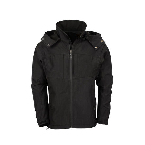 STS Ranchwear Mens Weston Black Poly/Spandex Softshell Jacket