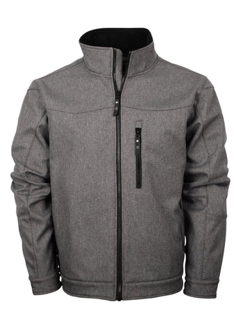 STS Ranchwear Mens Slack Heather Gray 100% Polyester Softshell Jacket 3XL