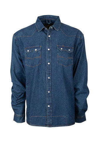 STS Ranchwear Womens Rod Classic Denim 100% Cotton L/S Shirt L