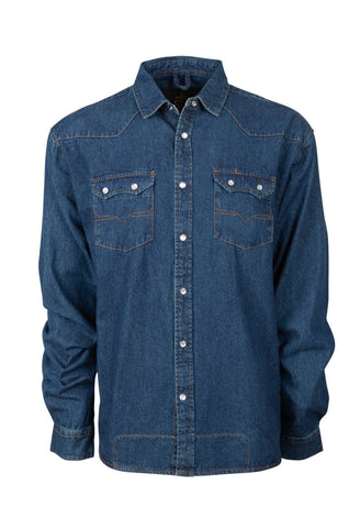 STS Ranchwear Mens Rod Classic Denim 100% Cotton L/S Shirt