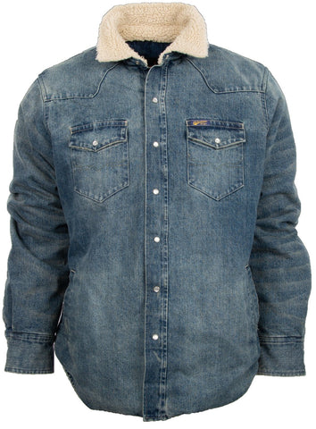 STS Ranchwear Mens Clifdale Stone Washed Denim 100% Cotton Cotton Jacket