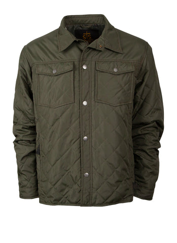 STS Ranchwear Mens Cassidy Olive 100% Polyester Softshell Jacket