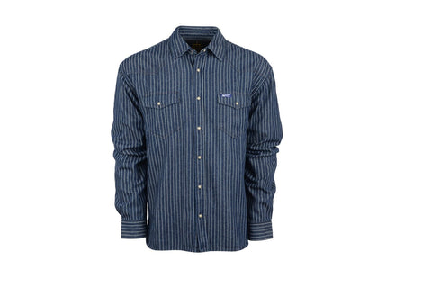 STS Ranchwear Mens Jhett Black Denim 100% Cotton L/S Shirt