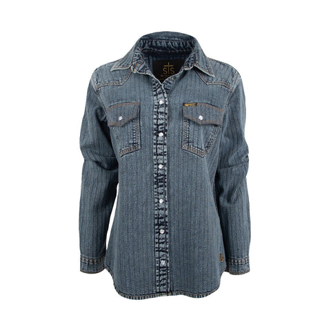 STS Ranchwear Womens Duke Denim 100% Cotton L/S Shirt