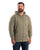 Berne Apparel Mens Heritage Thermal-Lined Zip Alpine Green Cotton Blend Hoodie