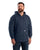 Berne Mens Navy Cotton Blend Hooded Sweatshirt