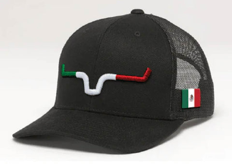 Kimes Ranch Unisex Semana Black Cotton Twill Mexican Trucker Cap