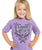 Cowgirl Up Toddler Girls Ornate Heart Purple 100% Cotton S/S T-Shirt