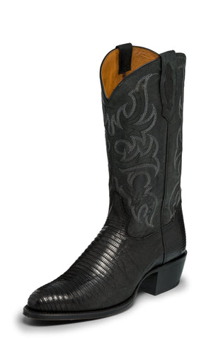 Tony Lama 1911 Mens Black Nacogdoches Lizard Cowboy Boots 8.5D