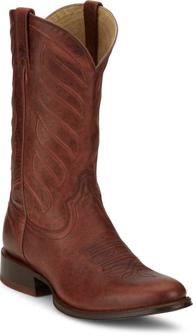 Tony Lama Mens Lenado 12in Western Cognac Leather Cowboy Boots