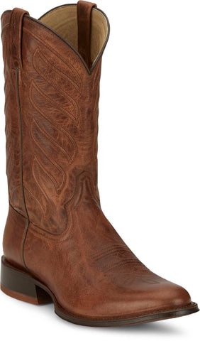 Tony Lama Mens Lenado 12in Western Walnut Leather Cowboy Boots