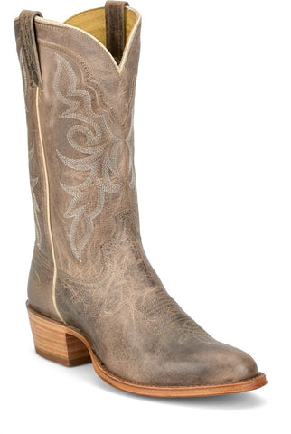 Tony Lama Mens Marco 12in Western Grey Goat Leather Cowboy Boots