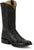 Tony Lama Mens Canonero 12in Western Jet Black Full Quill Ostrich Cowboy Boots