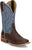 Tony Lama Womens Darcia Rust/Blue Leather Cowboy Boots