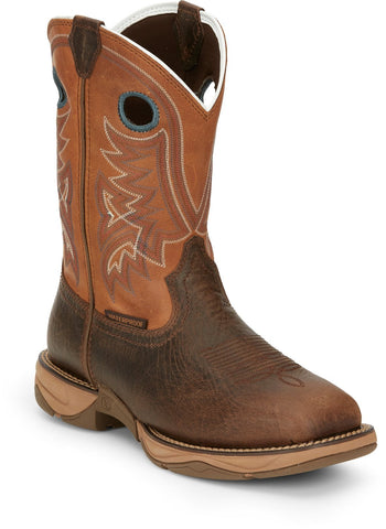 Tony Lama 11in 3R Mens Tan Lopez Leather Cowboy Boots