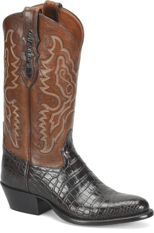 Tony Lama Mens Cas Chocolate Nile Crocodile Cowboy Boots