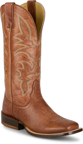Tony Lama Womens Helena 13in Western Cognac Goat Leather Cowboy Boots