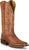 Tony Lama Womens Helena 13in Western Cognac Goat Leather Cowboy Boots