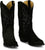 Tony Lama Mens Plano 12in Western Black Suede Cowboy Boots