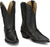 Tony Lama Womens Areli 9in Bootie Midnight Leather Cowboy Boots