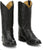 Tony Lama Mens Canonero 12in Western Jet Black Full Quill Ostrich Cowboy Boots