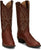 Tony Lama 13in R Toe Mens Cognac Smooth Quill Ostrich Cowboy Boots 11D
