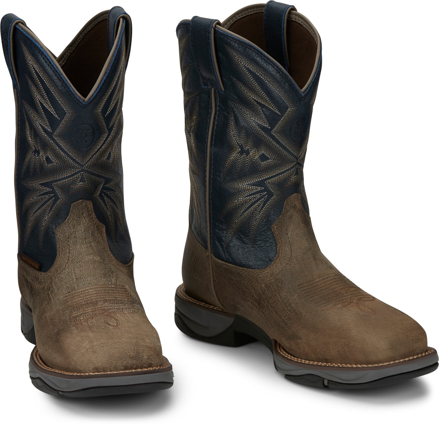 Blue stone work boots outlet