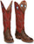 Tony Lama 17in Buckaroo Mens Fire Orange Colburn Leather Cowboy Boots