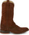 Tony Lama Mens Amado 12in Western Cognac Suede Cowboy Boots