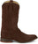 Tony Lama Mens Amado 12in Western Deep Coffee Suede Cowboy Boots