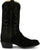 Tony Lama Mens Plano 12in Western Black Suede Cowboy Boots