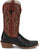 Tony Lama Mens Rylen 13in Black/Red Full Quill Ostrich Cowboy Boots