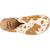Tony Lama Womens Atrani White/Brown Hair-On Cowhide Clogs Shoes
