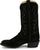Tony Lama Mens Plano 12in Western Black Suede Cowboy Boots