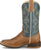 Tony Lama Womens Madison 11in Western Tan/Blue Goat Leather Cowboy Boots