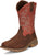 Tony Lama Mens Roustabout 11in WP ST Chestnut Leather Work Boots