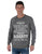 B Tuff Mens Pledge Print Charcoal Poly/Rayon Sweatshirt