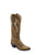 Old West Womens Western Burnt Tan Leather Cowboy Boots 8 B