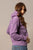 Kimes Ranch Womens Tess Western Lavender Cotton Blend Hoodie