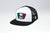 Kimes Ranch Unisex Tri Color Black/White Cotton Twill Trucker Cap