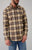 Kimes Ranch Mens Twin Peaks Flannel Dress Brown Cotton blend L/S Shirt